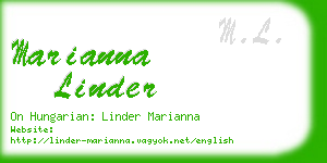 marianna linder business card